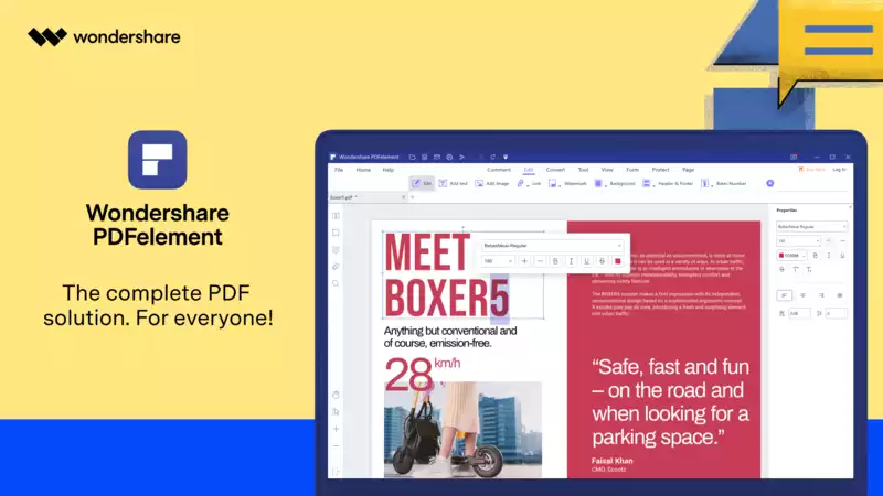 Wondershare PDFelement - Excellent PDF editor for all platforms (Windows/Mac/iOS/Android)