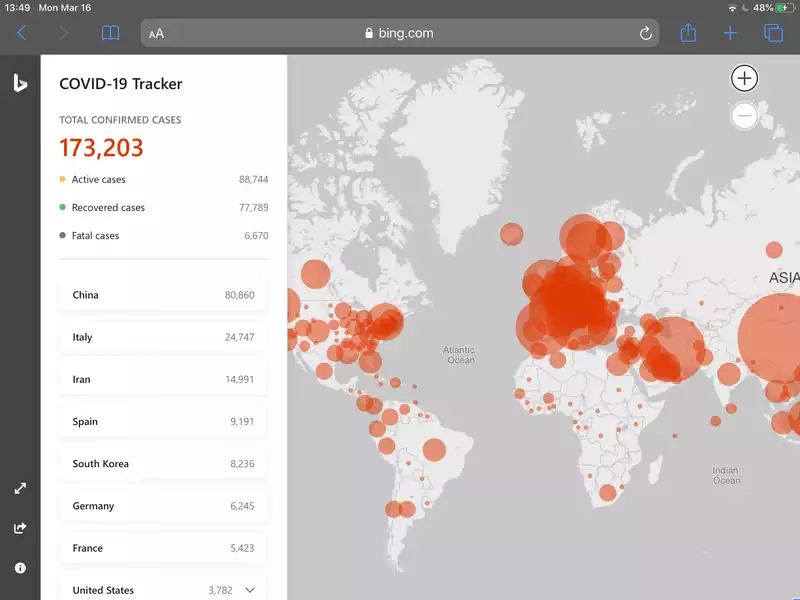 Microsoft's new Coronavirus Tracker is useful but requires work