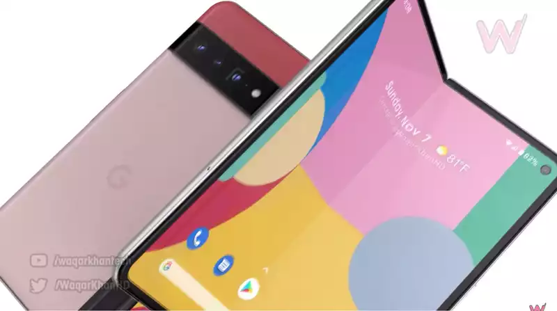 The Pixel Fold concept draws large to pixel 6 for inspiration