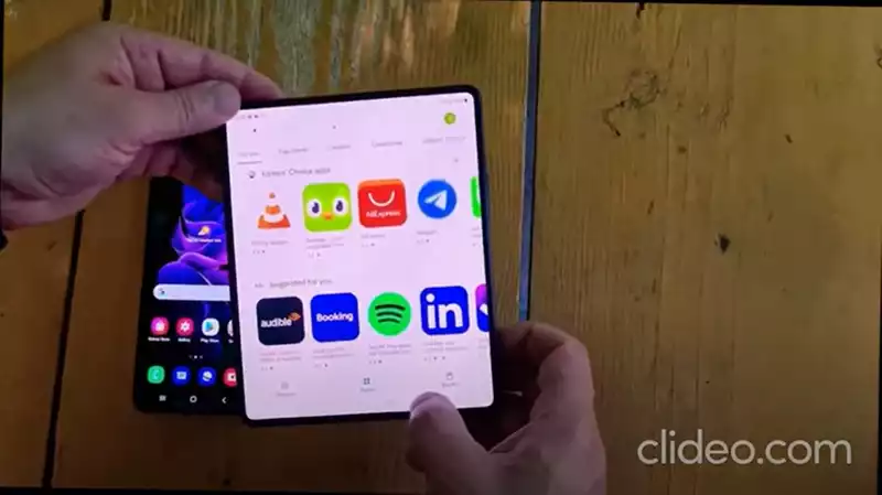 Samsung Galaxy Z Fold 3 is shown off in an informal hands-on video right before unpacking