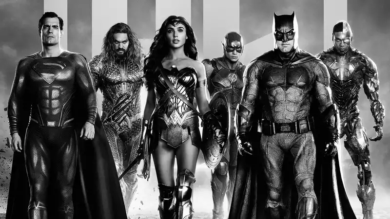 How to see Snyder Cut black and white edition - Justice is Out now is gray