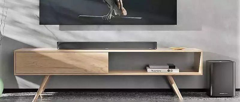 This slim Dolby Atmos soundbar provides a magnificent room-filling sound