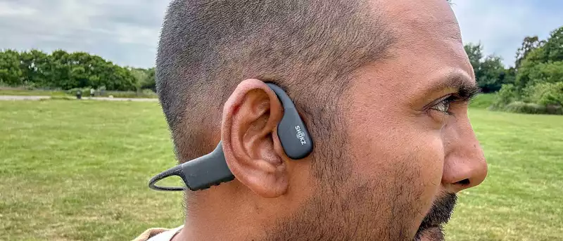 Shokz Open swim headphones are a great waterproof solution with a safe fit