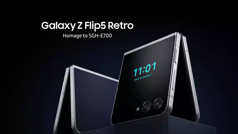 Samsung's New Galaxy Z Flip 5 Retro Jazzes Up Folding with Early 2000s Nostalgia